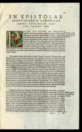 In Epistolas Apostolorum Canonicas Septem Commentarii ...