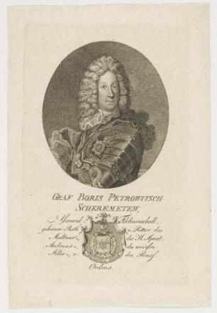 Bildnis des Boris Petrowitsch Scheremetew
