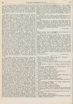 216 [Rezension] Heber, Johannes, Lob der Dreieinigkeit