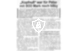 "Kopfnuß" war für [Name maskiert] 800 [Name maskiert] billig