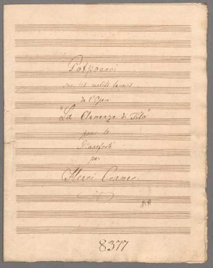 La Clemenza di Tito, Excerpts, Arr, pf, KV 621 - BSB Mus.Schott.Ha 8666-2