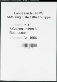 Sterberegister Standesamt Gelsenkirchen 8 Rotthausen