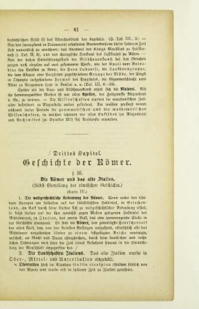 Drittes Kapitel. Geschichte der Römer
