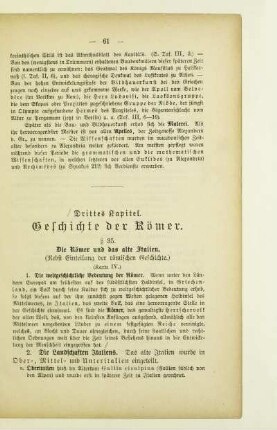 Drittes Kapitel. Geschichte der Römer