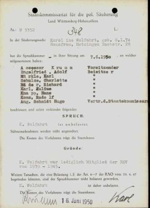 Wolfahrt, Karoline