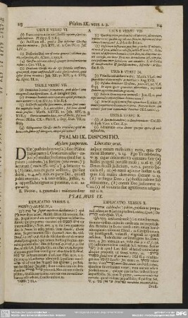 Psalmi IX. Dispositio. Asylum pauperum. Liberatus orat