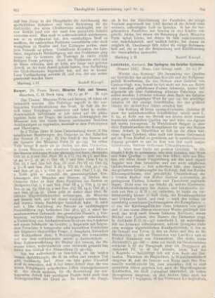 653-654 [Rezension] Burger, Franz Xaver, Minucius Felix und Seneca