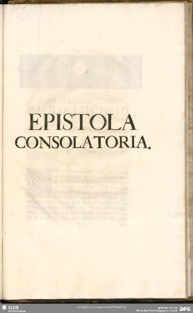 Epistola Consolatoria
