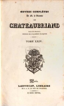 Oeuvres complètes de Chateaubriand, 24. Mélanges politiques : tome 1