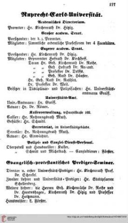 Großh. Universitätsbehörden
