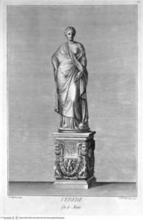 Il Museo Pio-Clementino, Tomo I-VII, Tomo I: Statue del Museo Pio-Clementino, Statue der Ceres (Mattei)