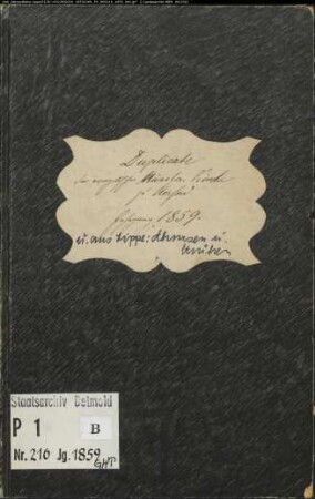 Kirchenbuchduplikat der evangelisch-lutherischen Münstergemeinde Herford, Kreis Herford (GHT 1859) (Gemeinde: Evangelische Münster-Gemeinde Herford)