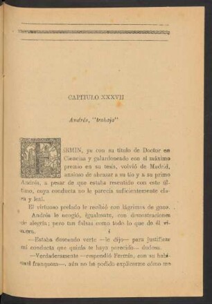 Capítulo XXXVII - Andrés, "trabaja"