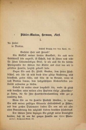 Dreihundert Briefe aus zwei Jahrhunderten, 2. Dritter und vierter Theil.