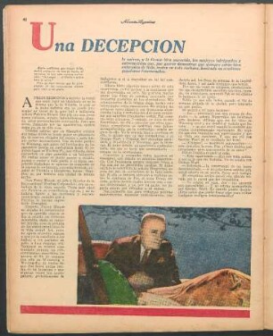 Una decepción : Cuento por Patricio Clifford