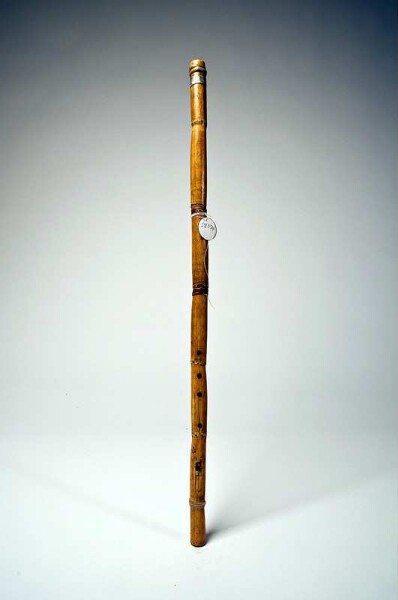 open longitudinal flute with finger holes