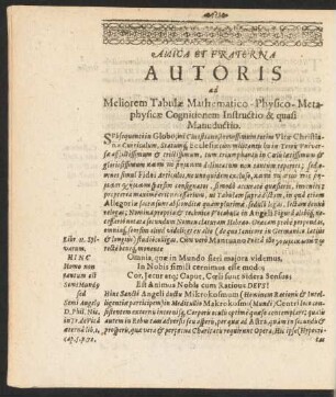 Amica Et Fraterna Autoris ad Meliorem Tabulae ...