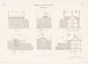 Kinderklinik der Charité, Berlin: Querschnitte N-, S-Ansicht 1:100