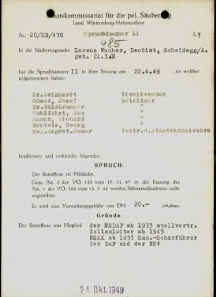 Wucher, Lorenz