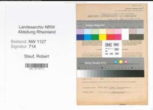 Entnazifizierung Robert Stauf , geb. 04.06.1887 (Elektromeister)