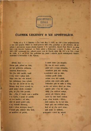 Wýbor z literatury české, 2