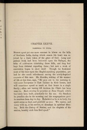 XXXVI. Farewell to India