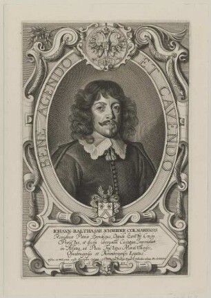 Bildnis des Iohann-Balthasar Schneider Colmariensis