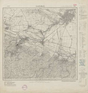 4232 (alte Nr.: 2381) Quedlinburg, Meßtischblatt (4cm - Karte)