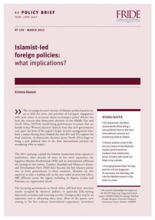Islamist-led foreign policies: what implications?