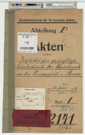 Institut für geschichtliche Landeskunde dar Rheinlande an der Universität Bonn