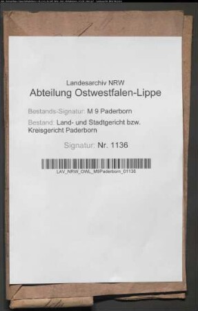 Erblasser: Gillhausen, Friedrich Conrad Wilhelm; Erblasser: Gillhausen, Aletta Maria, geb. Hartmann: