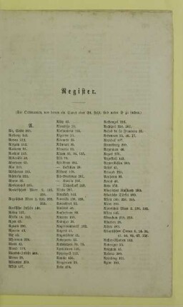 Alphabetisches Register.