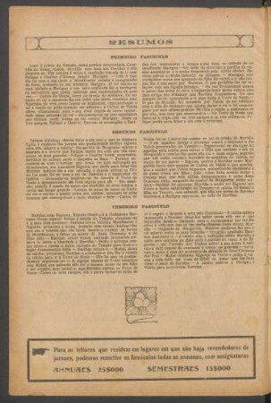 Resumos : Primeiro fascículo [e] Segundo fascículo [e] Terceiro fascículo