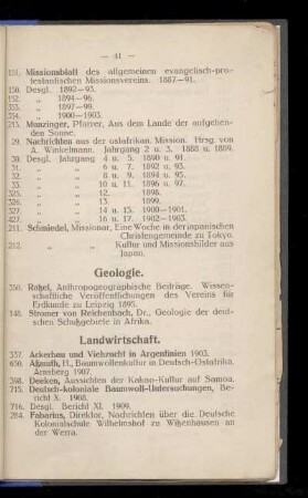 Landwirtschaft.