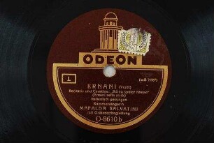 Ernani : Recitativ und Cavatine: "Schon später Abend" (Ernani rette mich) / (Verdi)