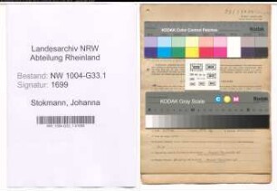 Entnazifizierung Johanna Stokmann , geb. 04.08.1903 (Lehrer)