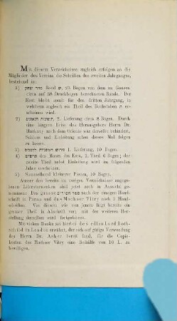 Verzeichnis der Mitglieder des Hebräischen Litteratur-Vereins Mekize Nirdamim, 2. 1886