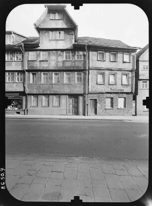 Schmalkalden, Auer Gasse. Wohnhäuser. Straßenfront