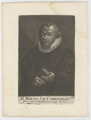 Bildnis des Wolfg. Iac. Christmann