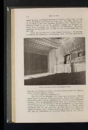 Proszenium und Zuschauerraum des neuen Hoftheaters in Weimar