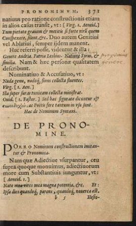 De Pronomine.