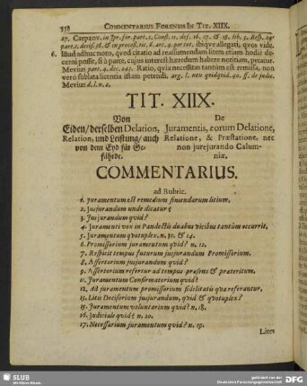Tit. XIIX. Von Eiden, derselben Delation, Relation, und Leistung, auch von dem Eyd für Gefährde