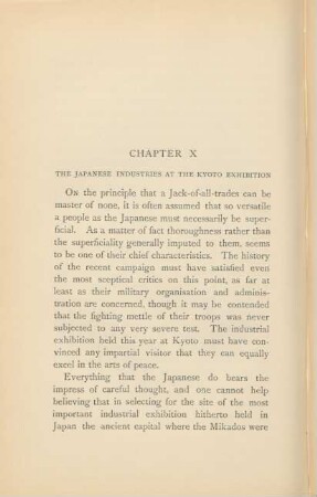 Chapter X. The japanese industries at the Kyoto exhibitions