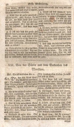 VIII. Von der Sünde und dem Verderben des Menschen.