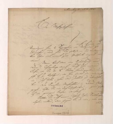 Brief von Friedrich Campe an Joseph Heller