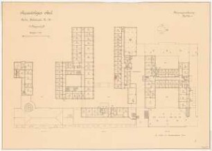 Auswärtiges Amt, Berlin-Mitte: Grundriss 3, Obergeschoss (Belegungszeichnung) 1:200