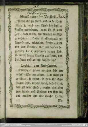 Stark reiten - Verstoß