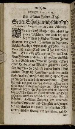 Evangel. Luc. 2, v. 21. Am Neuen Jahrs-Tag.
