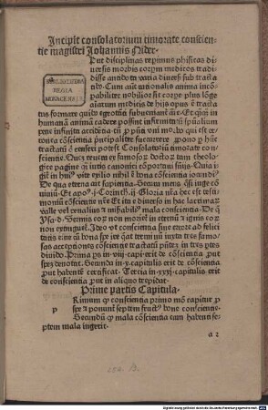 Jncipit consolatorium timorate conscientie magistri Johannis Nider