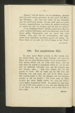 190. Der unzufriedene Esel.